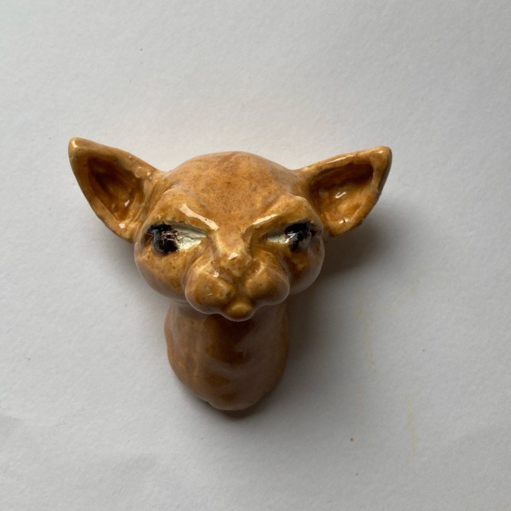 Ceramic Dog Head